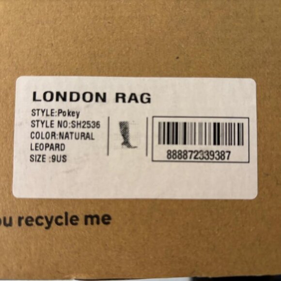 London Rag  Leopard Print Knee High Stiletto Boots  Size 9  New in Original Box - Picture 3 of 8